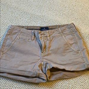 American eagle khaki shorts